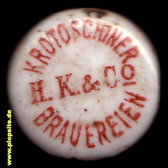 Bügelverschluss aus: Brauerei Hepner, Katzenellenbogen & Co. KG, Krotoschin, Krotoszyn, Polen