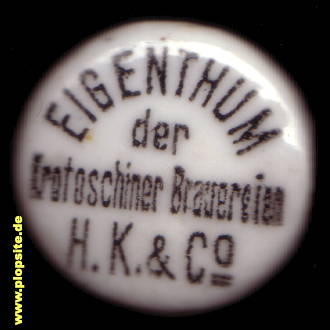 Bügelverschluss aus: Brauerei Hepner, Katzenellenbogen & Co. KG, Krotoschin, Krotoszyn, Polen