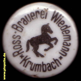 Bügelverschluss aus: Roß Brauerei Wiedemann, Krumbach / Schwaben, Deutschland