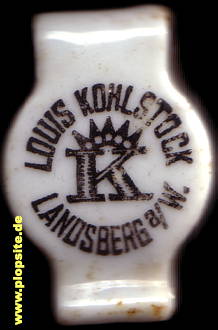 Bügelverschluss aus: Brauerei Louis Kohlstock, Landsberg / Warthe, Gorzów Wielkopolski, Polen