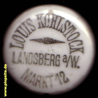 Bügelverschluss aus: Brauerei Louis Kohlstock, Landsberg / Warthe, Gorzów Wielkopolski, Polen