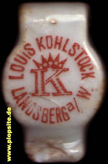 Bügelverschluss aus: Brauerei Louis Kohlstock, Landsberg / Warthe, Gorzów Wielkopolski, Polen