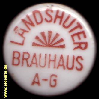 Picture of a ceramic Hutter stopper from: Landshuter Brauhaus, Koller-Fleischmann AG, Landshut, Germany