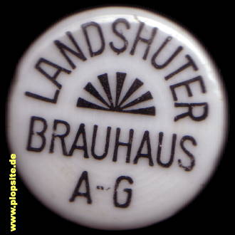 Picture of a ceramic Hutter stopper from: Landshuter Brauhaus, Koller-Fleischmann AG, Landshut, Germany