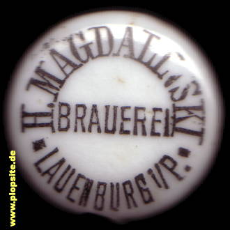 Bügelverschluss aus: Klosterbrauerei Heinrich Magdalinski, Lauenburg i. Pom., Lębork, Polen