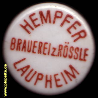 BŸügelverschluss aus: Brauerei zum Rössle Hempfer, Laupheim, Deutschland
