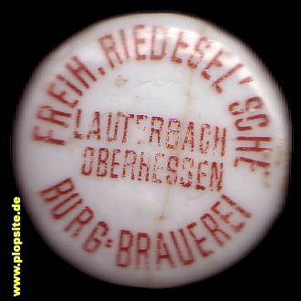BŸügelverschluss aus: Freiherrlich Riedesel'sche Burg Brauerei, Lauterbach / Hessen, Deutschland