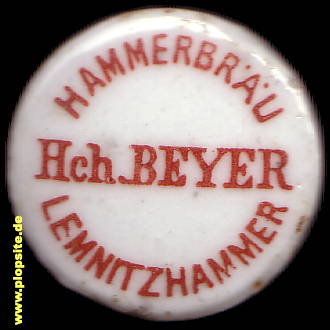 Bügelverschluss aus: Hammerbräu Hch. Beyer, Lemnitzhammer, Rosenthal-Lemnitzhammer, Deutschland