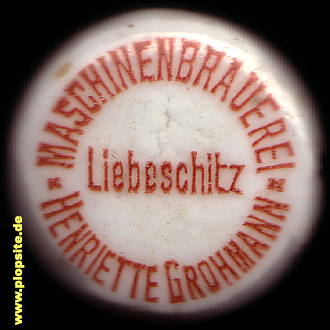 BŸügelverschluss aus: Maschienenbrauerei Grohmann, Liebeschitz, Liběšice, Tschechien