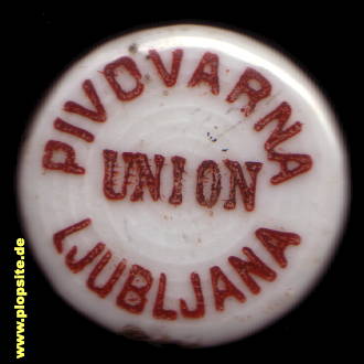 BŸügelverschluss aus: Pivovarna Union, Ljubljana, Laibach, Lubiana, Slowenien