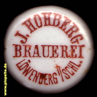 Bügelverschluss aus: Brauerei J. Hohberg, Inhaber Edwin & Paul Hohberg, Löwenberg, Lwówek Śląski, Polen