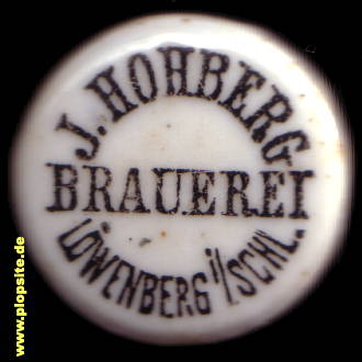 Bügelverschluss aus: Brauerei J. Hohberg, Inhaber Edwin & Paul Hohberg, Löwenberg, Lwówek Śląski, Polen