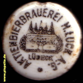 Bügelverschluss aus: Aktienbierbrauerei M. Luck  , Lübeck, Deutschland