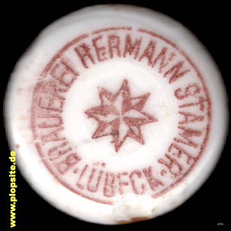 Picture of a ceramic Hutter stopper from: Brauerei Hermann Stamer, Lübeck, Germany