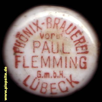Bügelverschluss aus: Phönix Brauerei, vormals Paul Flemming, Lübeck, Deutschland