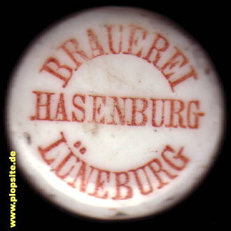 Picture of a ceramic Hutter stopper from: Brauerei Hasenburg, Lüneburg, Germany