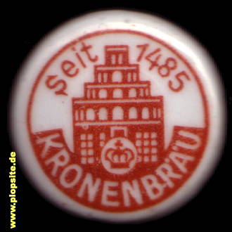 Picture of a ceramic Hutter stopper from: Kronenbrauerei, Lüneburg, Germany
