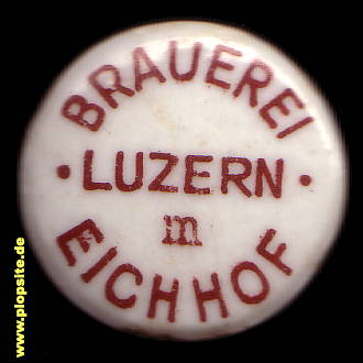 Bügelverschluss aus: Brauerei Eichhof, Luzern, Lucerne, Lucerna, Schweiz