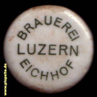 Bügelverschluss aus: Brauerei Eichhof, Luzern, Lucerne, Lucerna, Schweiz
