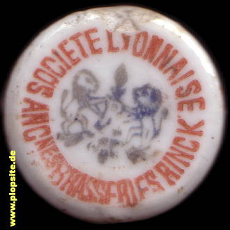 Bügelverschluss aus: Société Lyonnaise des Anciennes Brasseries Rinck, Lyon, Frankreich