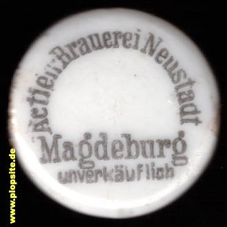 Bügelverschluss aus: Actien Brauerei Neustadt, Magdeburg, Deutschland