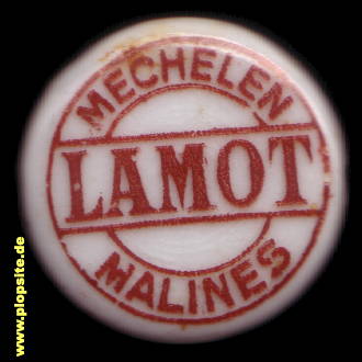 BŸügelverschluss aus: Brasseries & Malteries Lamot, Mechelen, Malines, Mecheln, Belgien