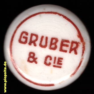 Bügelverschluss aus: Brasserie Gruber & Cie., Brasserie Française, Melun, Frankreich