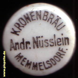 BŸügelverschluss aus: Kronenbräu Nüsslein, Memmelsdorf, Deutschland