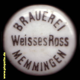 Bügelverschluss aus: Brauerei zum weißen Roß, Memmingen, Deutschland