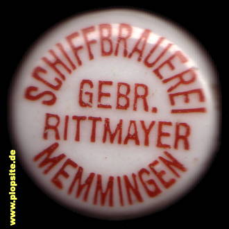 Bügelverschluss aus: Schiffbrauerei Gebrüder Rittmayer, Memmingen, Deutschland