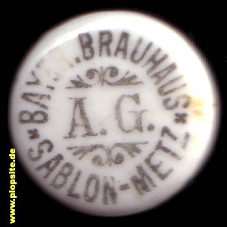 BŸügelverschluss aus: Bayerisches Brauhaus AG, Sablon-Metz, Metz Sablon, Frankreich