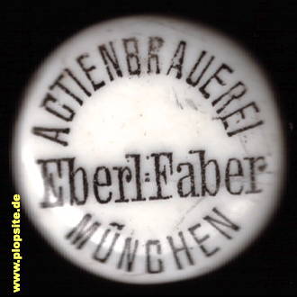 Bügelverschluss aus: Actienbrauerei zum Eberl Faber, München, Deutschland