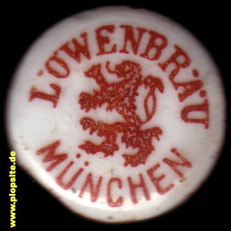 Picture of a ceramic Hutter stopper from: Löwenbräu, München, Germany