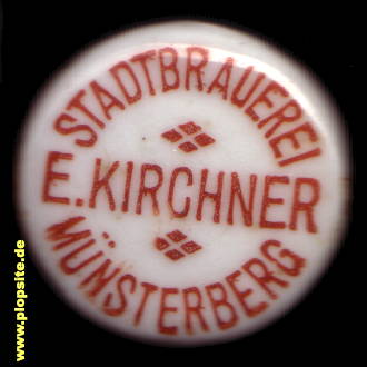 Bügelverschluss aus: Stadtbrauerei Kirchner, Münsterberg, Ziębice, Polen