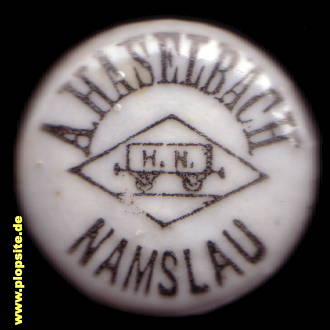 Bügelverschluss aus: Brauerei A. Haselbach GmbH, Namslau, Namysłów, Polen