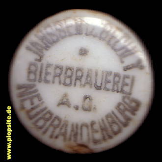 BŸügelverschluss aus: Bierbrauerei AG Janssen & Bechly, Neubrandenburg, Deutschland