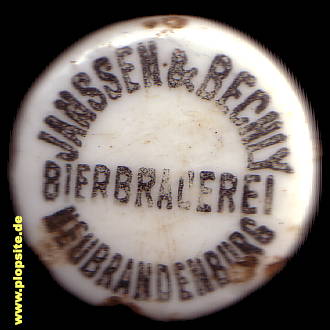 BŸügelverschluss aus: Bierbrauerei Janssen & Bechly, Neubrandenburg, Deutschland