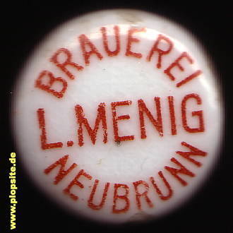 BŸügelverschluss aus: Brauerei L. Menig, Neubrunn / Ufr., Deutschland
