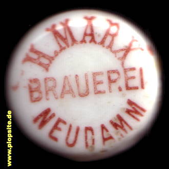 Bügelverschluss aus: Brauerei Hermann Marx, Neudamm, Dębno, Polen