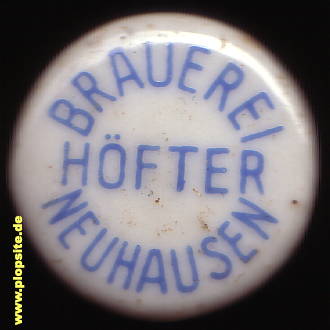 BŸügelverschluss aus: Hallertauer Brauhaus Otto Höfter & Söhne, Neuhausen - Weihmichl, Deutschland