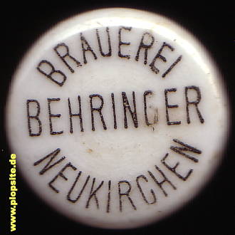 BŸügelverschluss aus: Schloßbrauerei Holnstein, Behringer, Neukirchen / Obf., Deutschland
