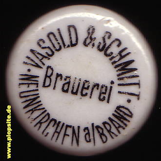 Bügelverschluss aus: Brauerei Vasold & Schmitt, Neunkirchen / Brand, Deutschland