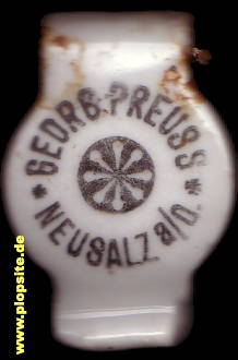 BŸügelverschluss aus: Brauerei Georg Preuss, Neusalz, Nowa Sól, Polen