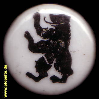 Picture of a ceramic Hutter stopper from: Bären-Bräu, Neustadt / Waldnaab, Germany