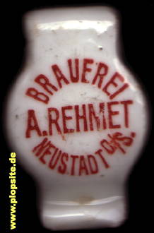 Bügelverschluss aus: Brauerei A. Rehmet, Neustadt o./S., Prudnik, Polen