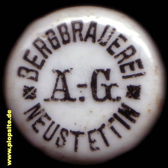 Bügelverschluss aus: Bergbrauerei AG, Neustettin, Szczecinek, Polen