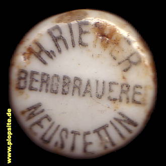 Bügelverschluss aus: Bergbrauerei Hermann Riemer, Neustettin, Szczecinek, Polen