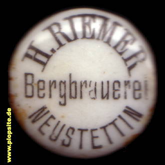 Bügelverschluss aus: Bergbrauerei Hermann Riemer, Neustettin, Szczecinek, Polen