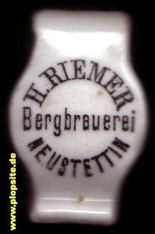 Bügelverschluss aus: Bergbrauerei Hermann Riemer, Neustettin, Szczecinek, Polen