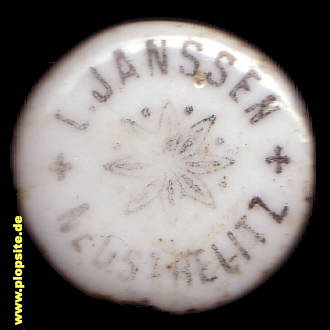 Bügelverschluss aus: Brauerei L. Janssen, Neustrelitz, Deutschland